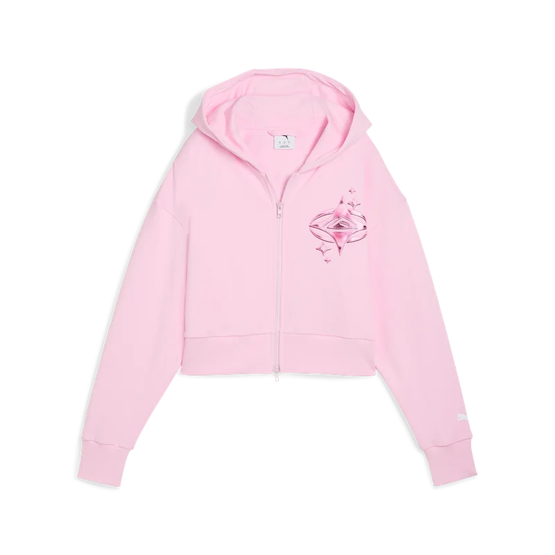 LaFrancé Pink Heem Women’s Cropped Basketball Hoodie