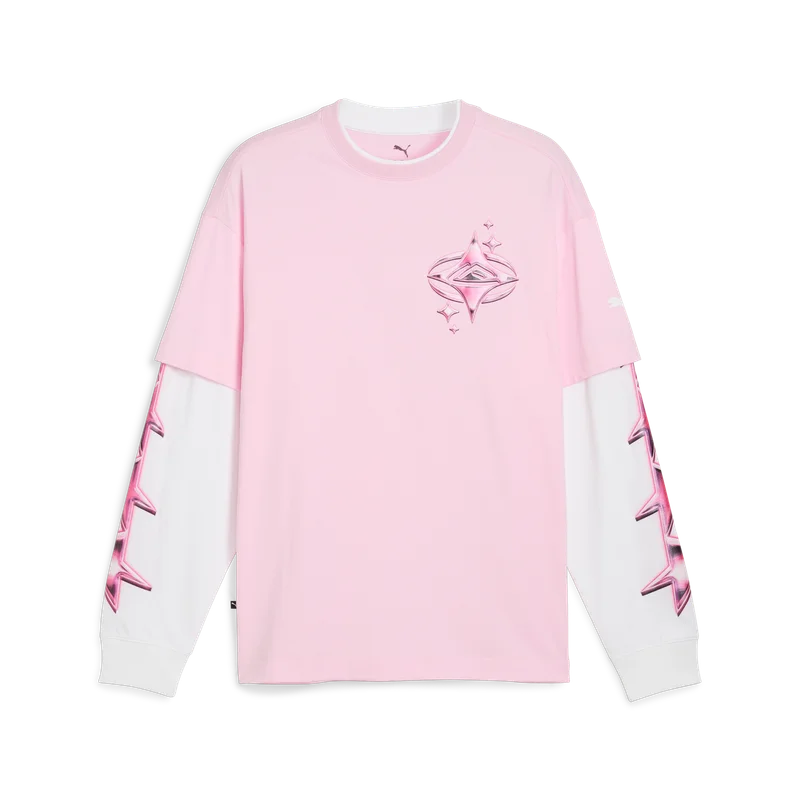LaFrancé Pink Heem Men’s Long Sleeve Basketball Tee