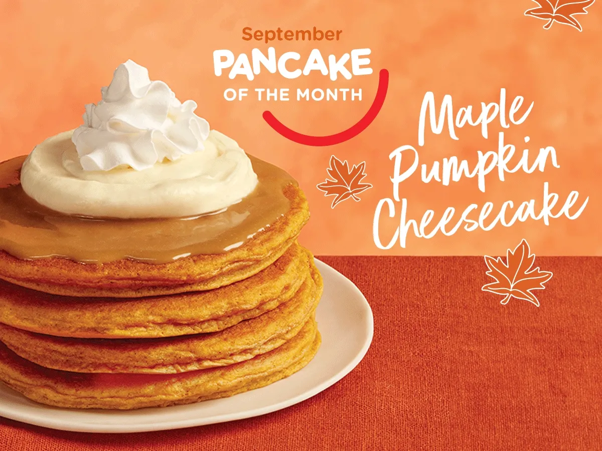 SEPTEMBER PANCAKE OF THE MONTH: MAPLE PUMPKIN CHEESECAKE
