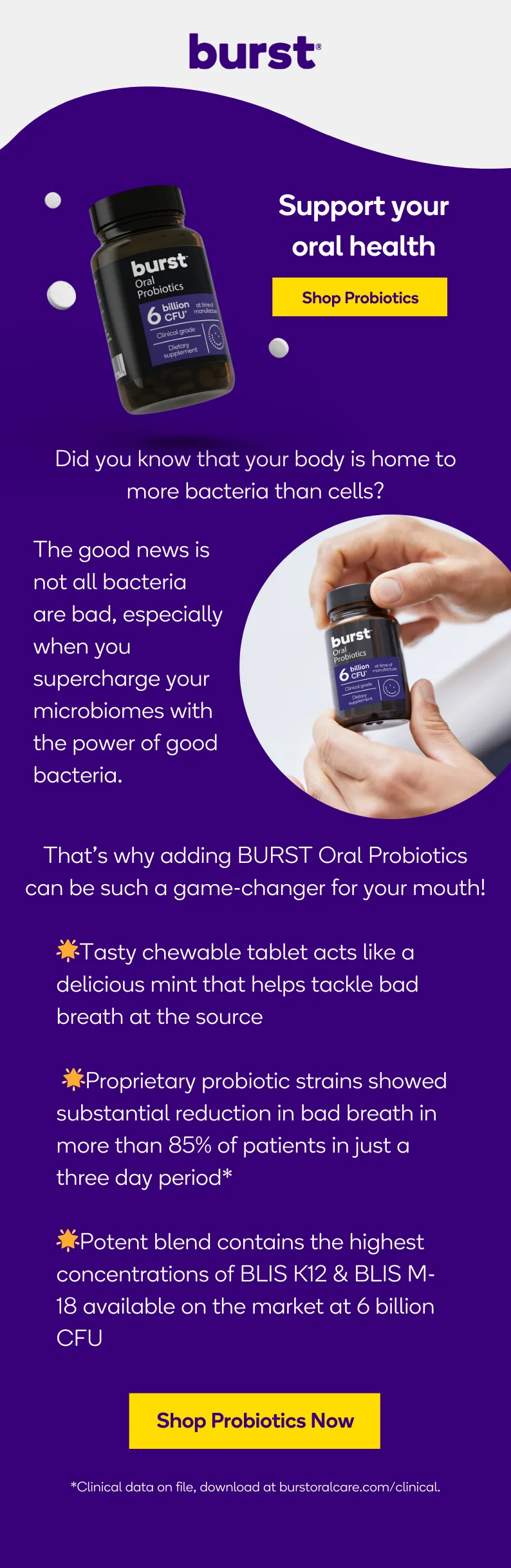 Shop BURST Probiotics