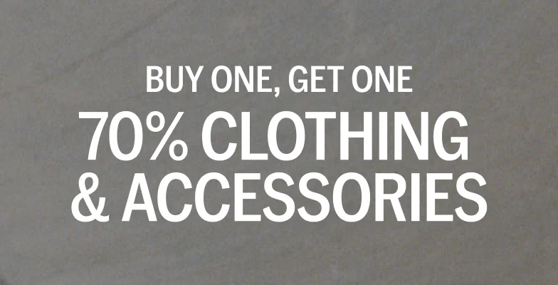 Buy One, Get One 70% Clothing & Accessories