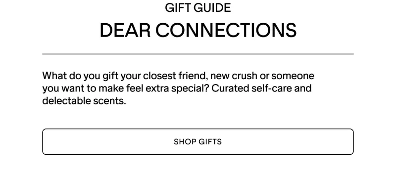 THE GIFT GUIDE IS HERE. SHOP NOW.
