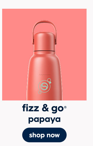 Sodastream Fizz & Go™ Insulated Stainless Steel Carbonating Bottle Papaya 30.4 oz