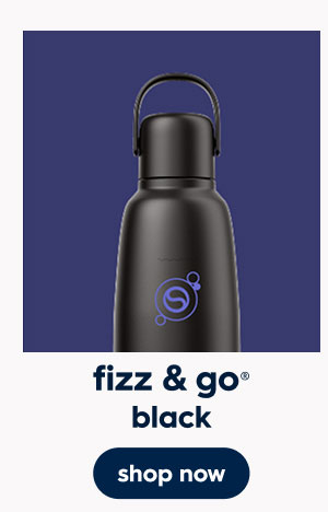 Sodastream Fizz & Go™ Insulated Stainless Steel Carbonating Bottle Black 30.4 oz