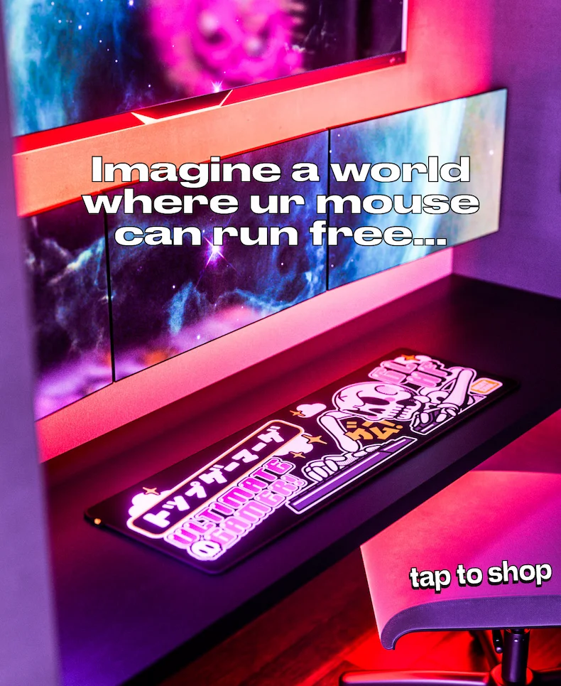 imagine a world where ur mouse can run free...