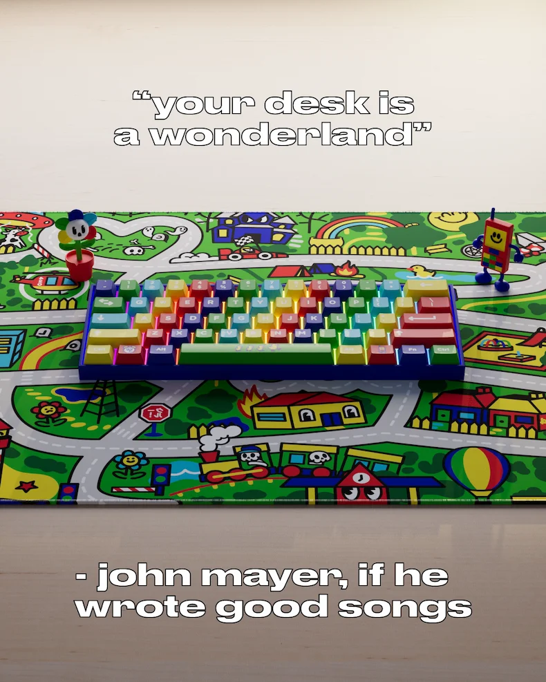 Wow desk mats!