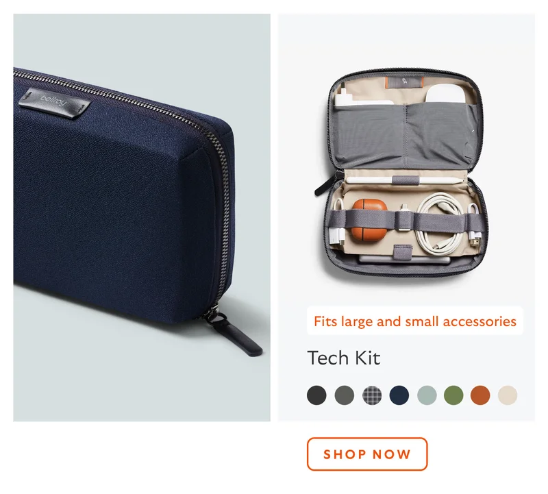 Tech Kit - Navy *Fits large and small accessories