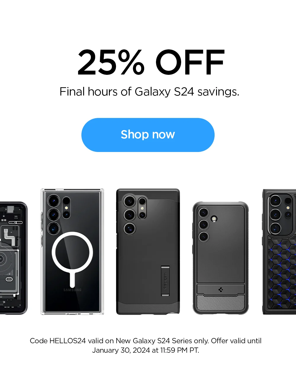 25% OFF: Final hours of Galaxy S24 savings. Shop now.