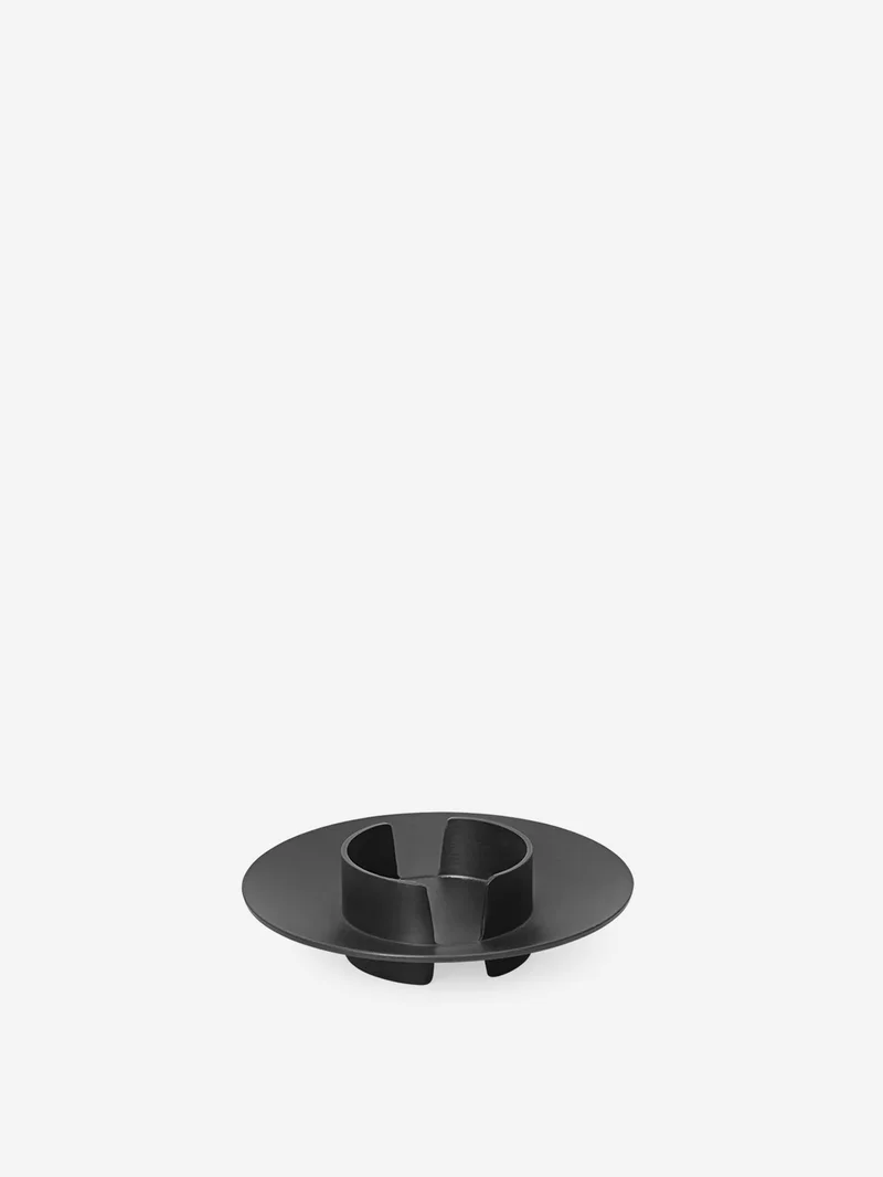 Image of ferm LIVING Block Candle Holder - Black Brass