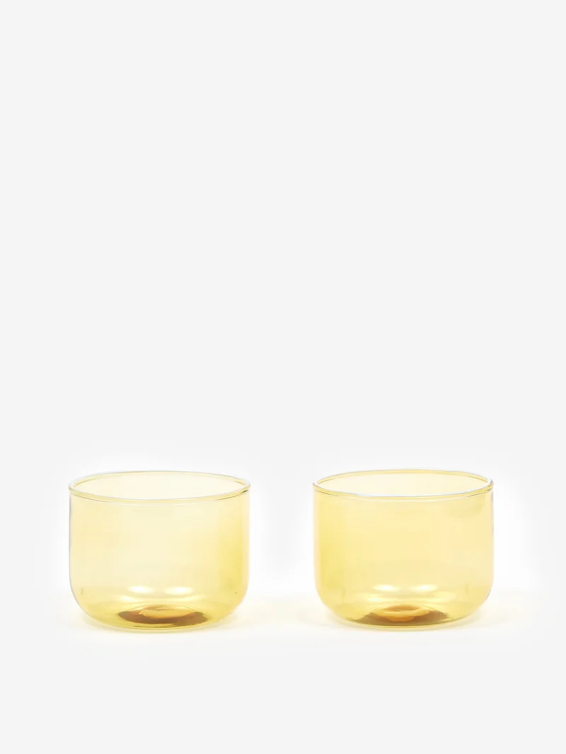 Image of HAY Tint Glass Set of Two - Yellow