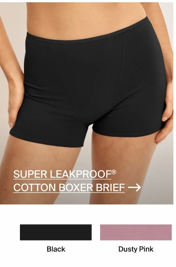 Super Leakproof Cotton Boxer Brief