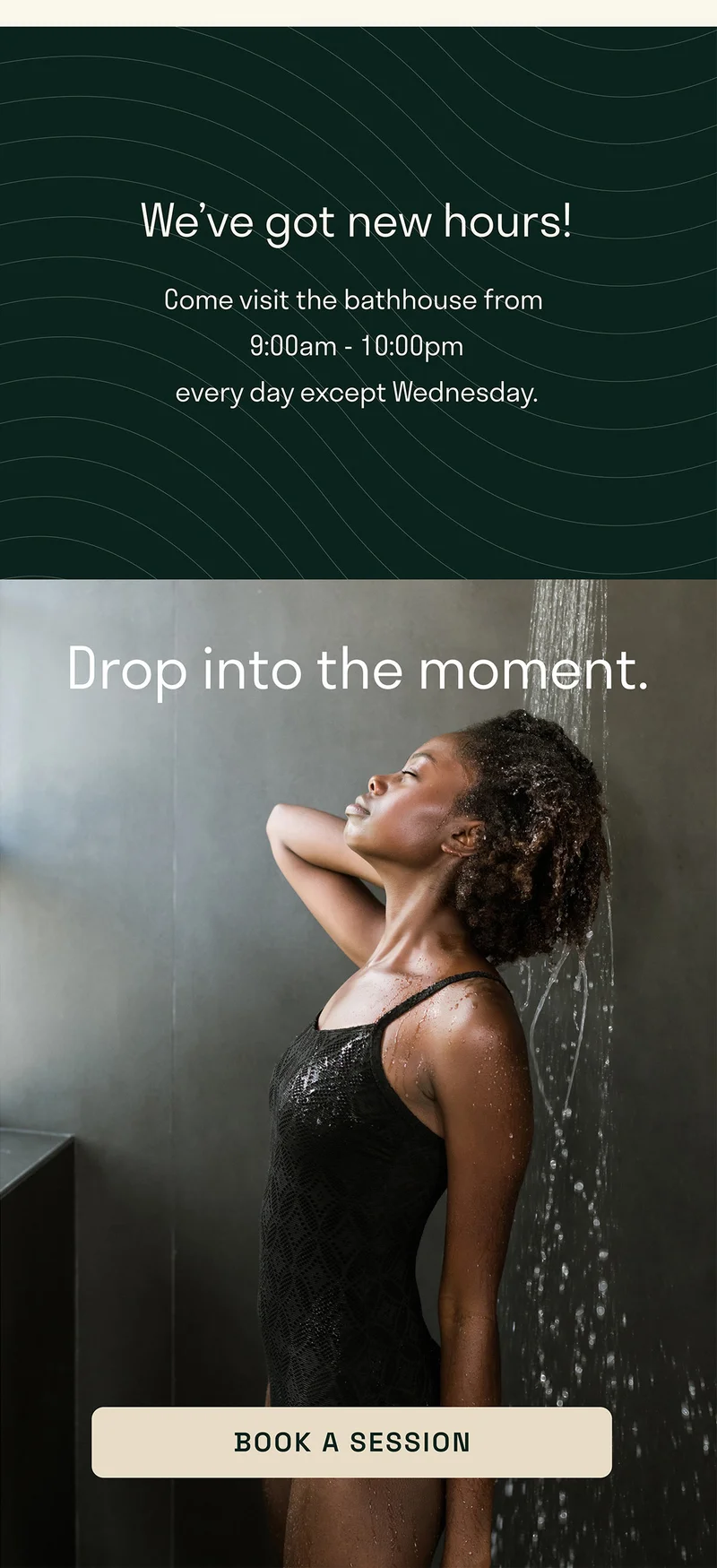 Drop into the moment. Book a session.