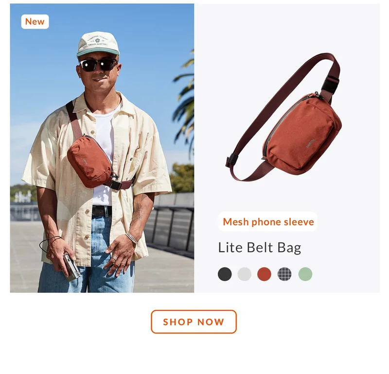 🆕Lite Belt Bag Mesh phone sleeve SHOP LITE