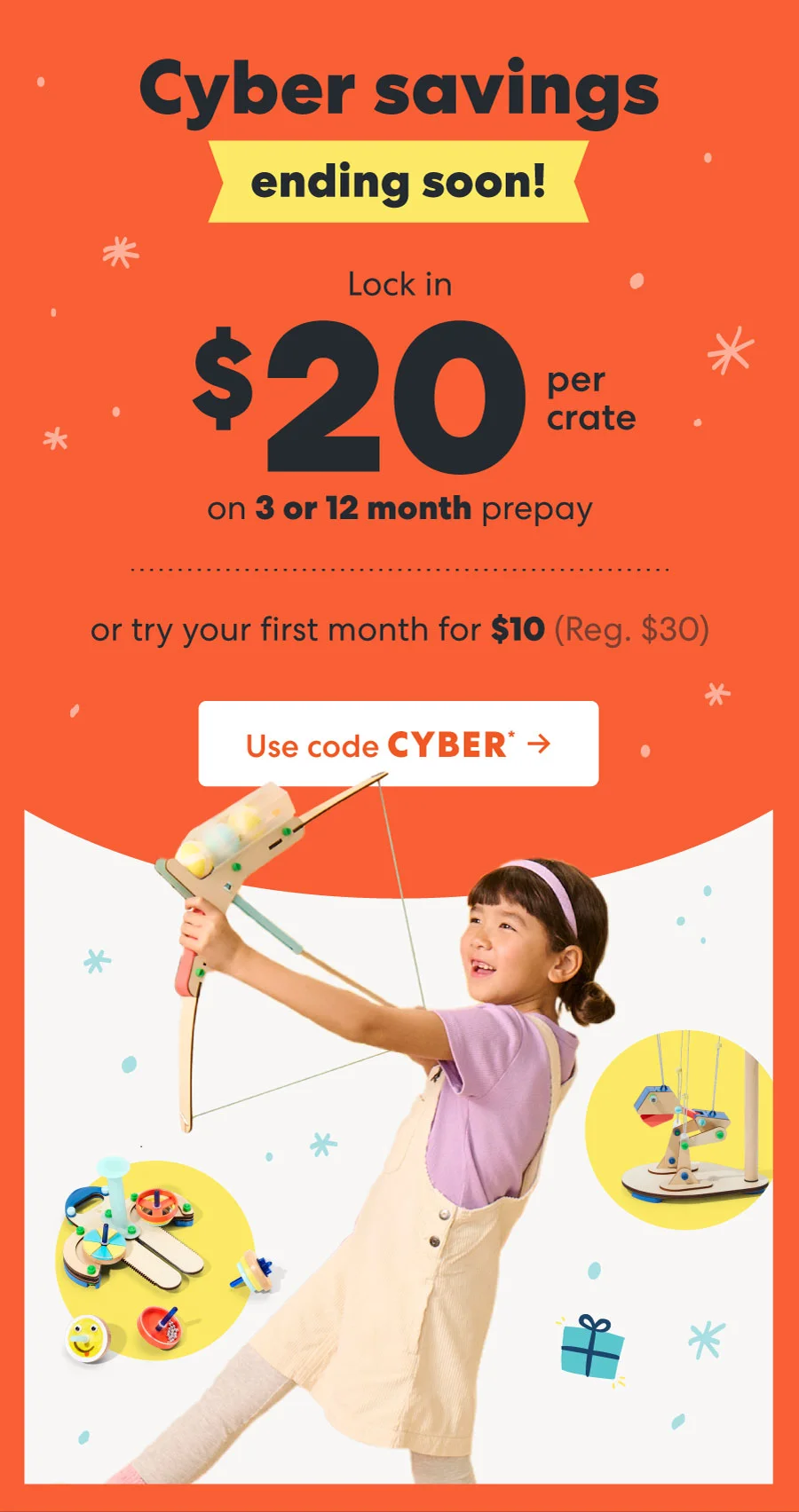 Cyber savings ending soon! Use code CYBER