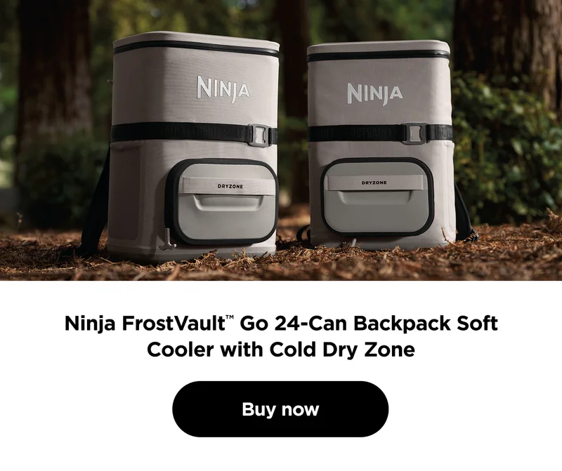 Ninja FrostVault™ Go 24-Can Backpack Soft Cooler with Cold Dry Zone