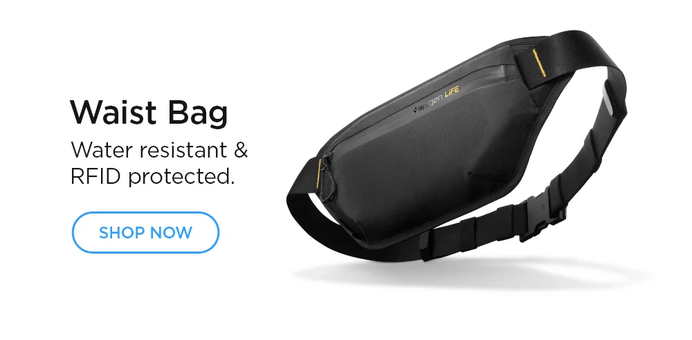 Waist Bag: Water resistant & RFID protected. Shop now.