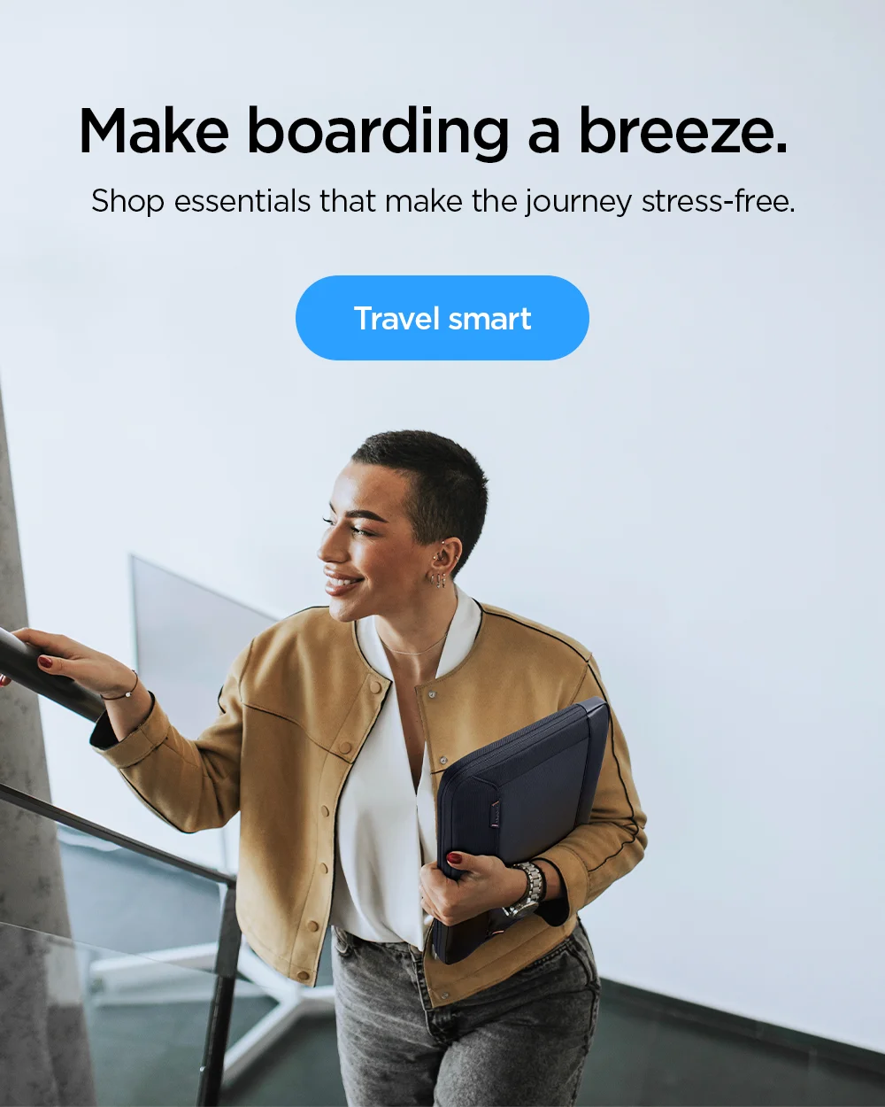 Make boarding a breeze. Shop essentials that make the journey stress-free. Travel smart.