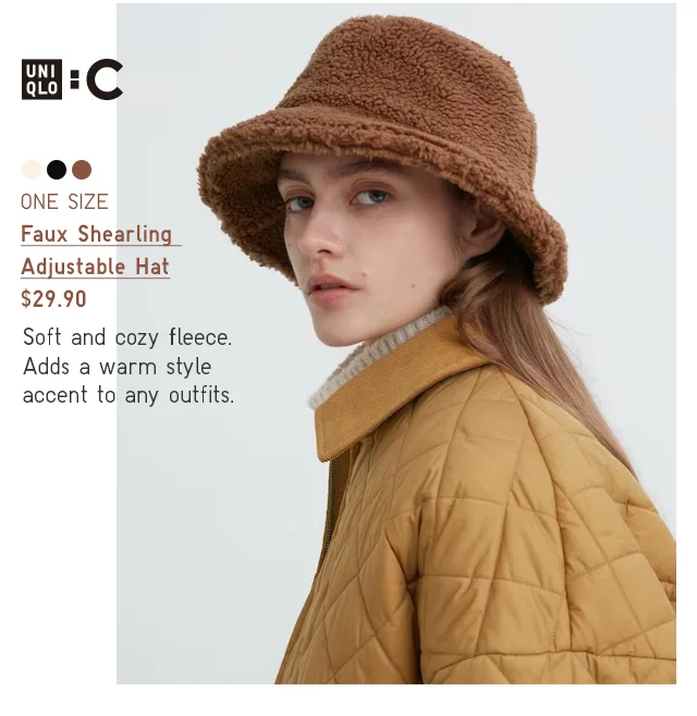 PDP10 - WOMEN Faux Shearling Adjustable Hat