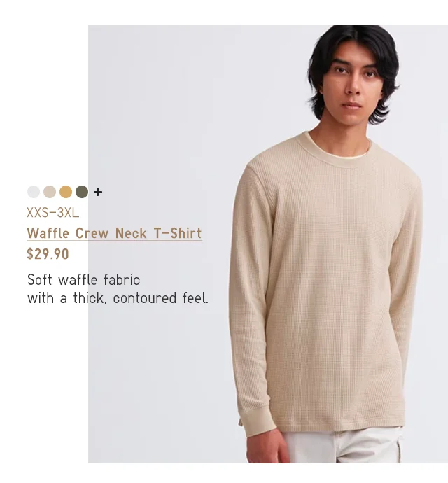 PDP2 - MEN WAFFLE CREW NECK T-SHIRT