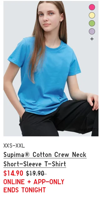PDP9 - WOMEN SUPIMA CREW NECK T-SHIRT