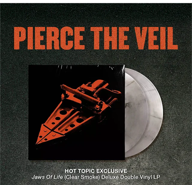 HT and Pierce the Veil. Hot Topic Exclusive Jaws of Life Clear Smoke Deluxe Double Vinyl LP. Shop Now