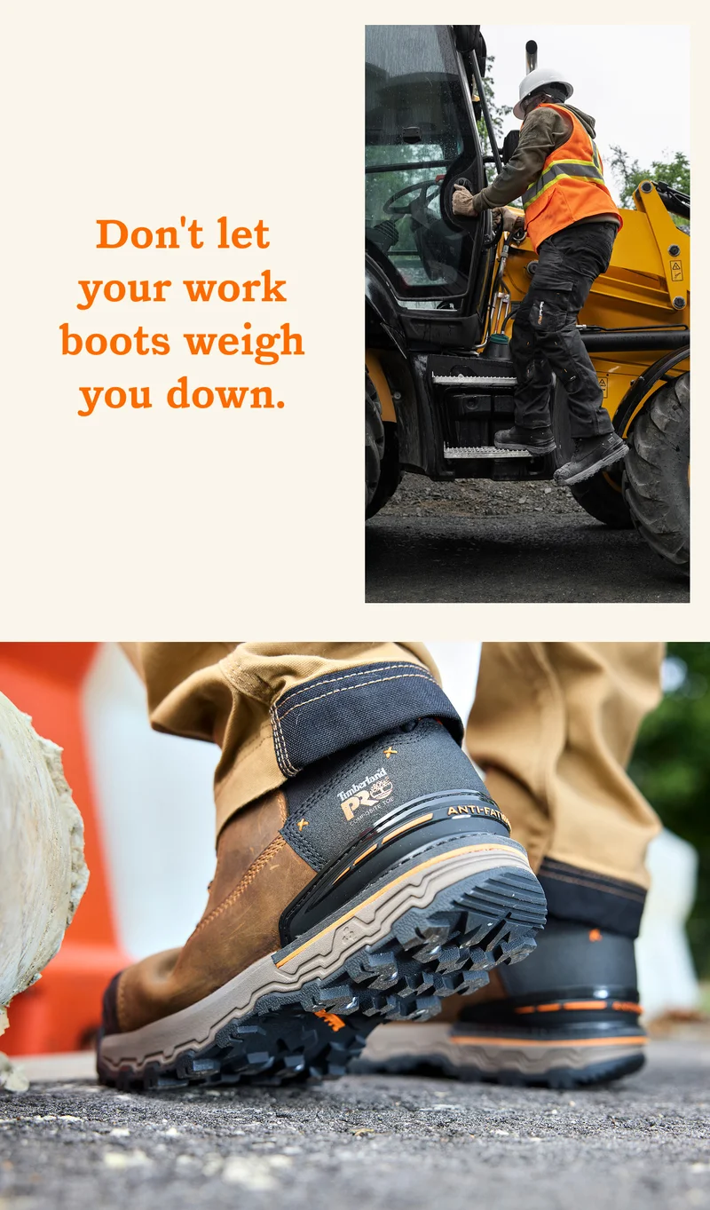 Don't let your work boots weight you down.