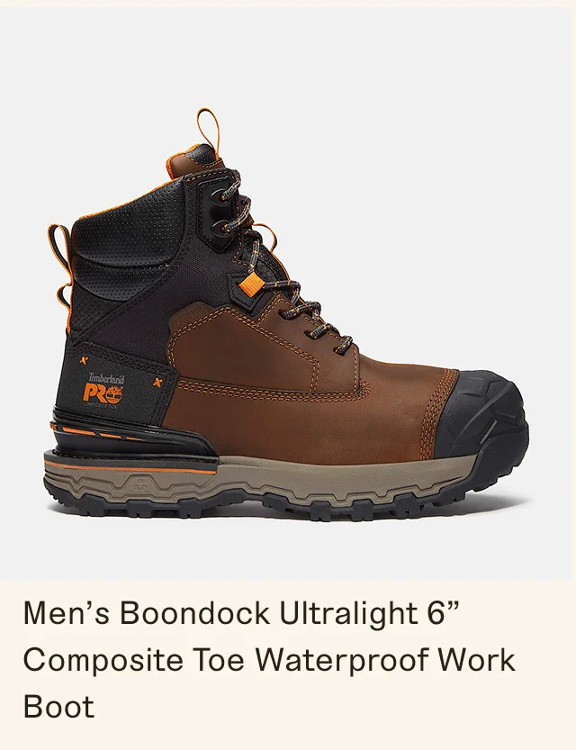 Men's Boondock Ultralight 6" Composite Toe Waterproof Work Boot