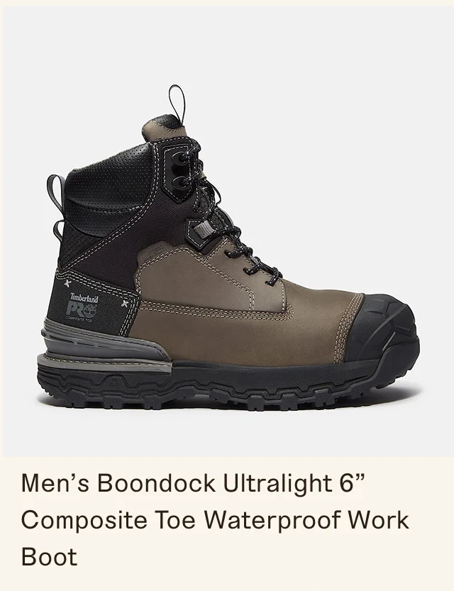Men's Boondock Ultralight 6" Composite Toe Waterproof Work Boot