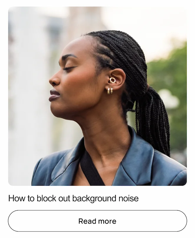 How to block out background noise