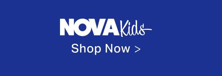 NOVA Kids logo. Shop now for kids' clothing, toys, and accessories.