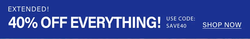 Extended 40% off everything sale! Use code SAVE40. Shop now for great deals.