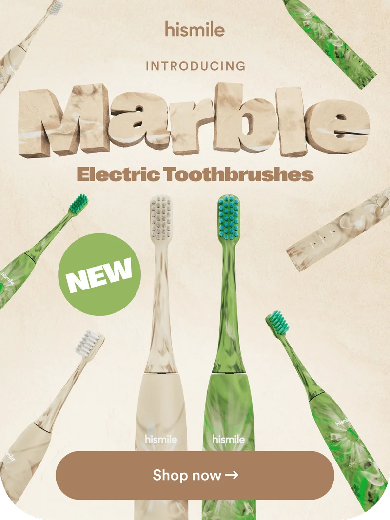 hismile. Introducing marble electric toothbrushes. New. Shop now.