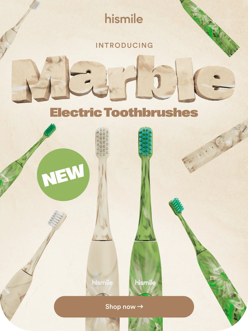Hismile. Introducing marble electric toothbrushes. New. Shop now.