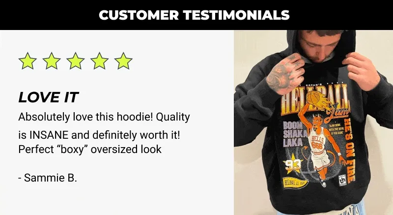 Customer testimonials