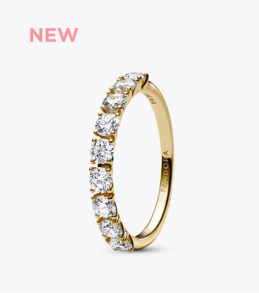 Pandora Era 14k Gold Lab-grown Diamond Half Eternity Band Ring