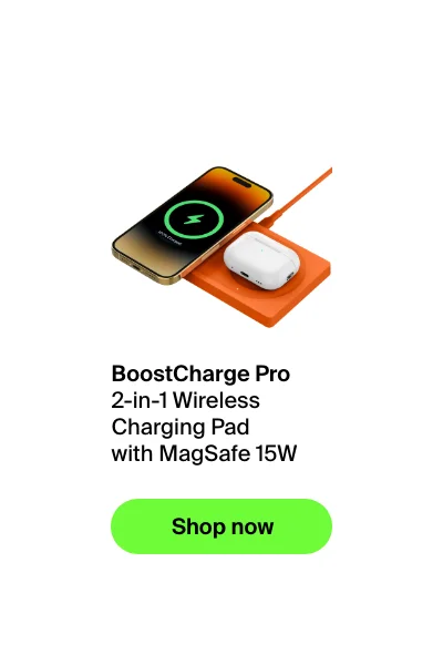 A 2-in-1 Charging Pad in Orange