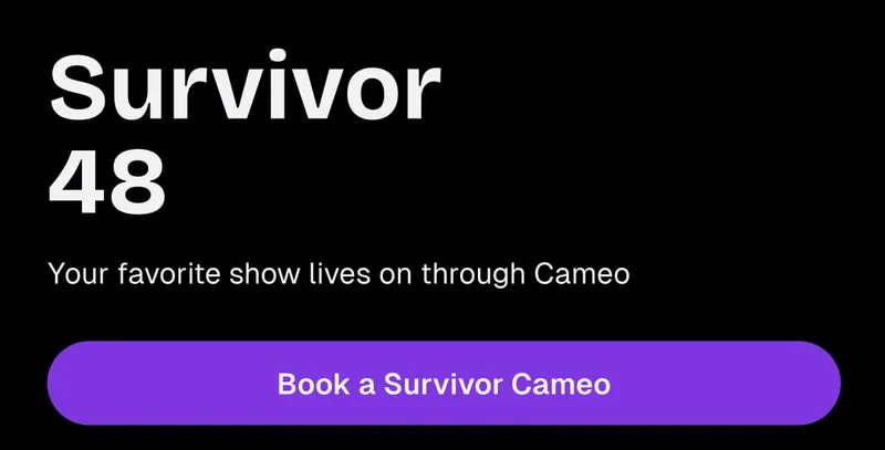 Survivor 48 - Book a Survivor Cameo