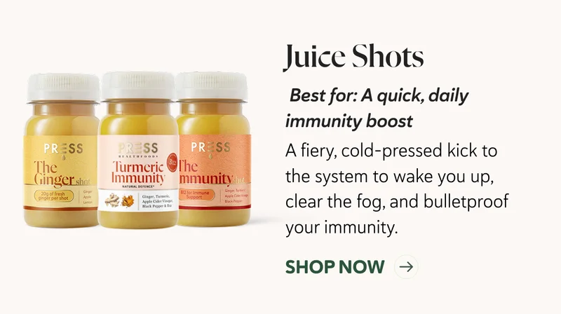 Juice shots: Best for a quick, daily immunity boost