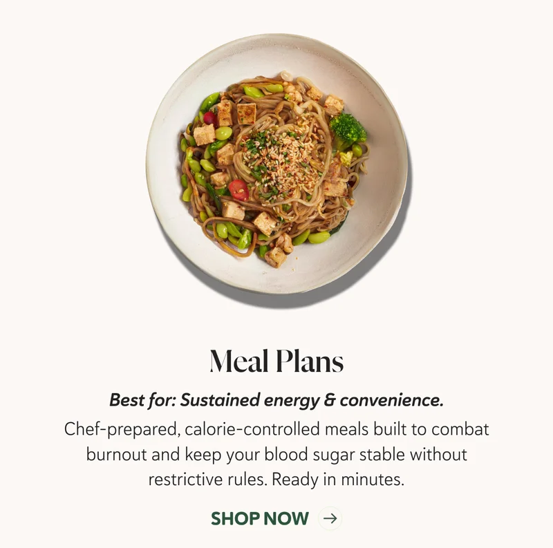 Meal Plans: Sustained energy & convenience.