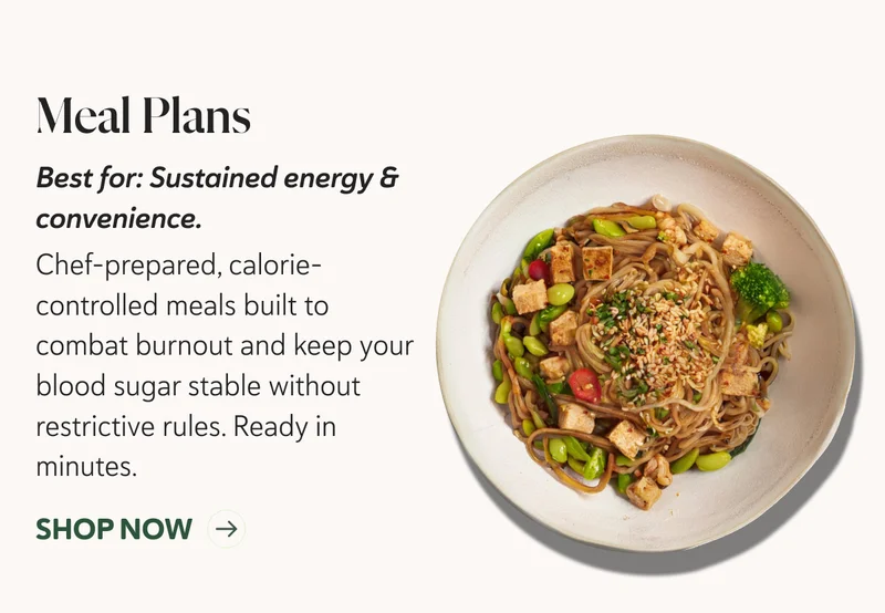 Meal Plans: Sustained energy & convenience.