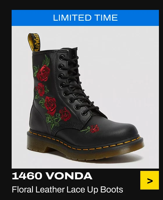 1460 Vonda Floral Leather Lace Up Boots
