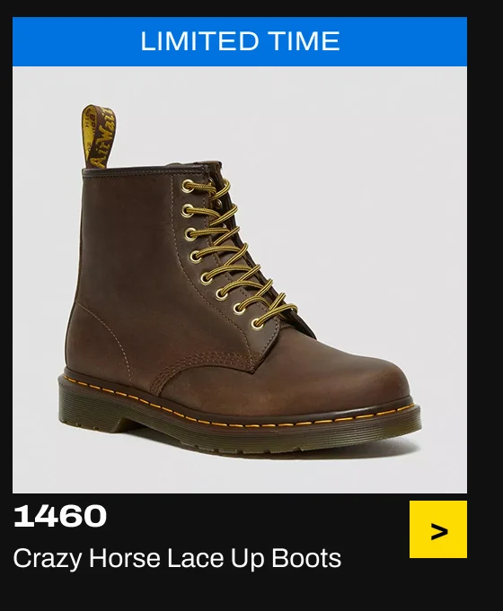 1460 Crazy Horse Leather Lace Up Boots