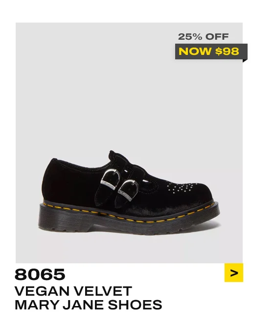 8065 Vegan Velvet Mary Jane Shoes