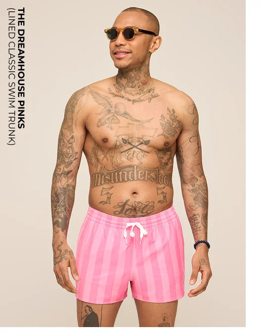 Lined Classic Swim Trunk: The Dreamhouse Pinks