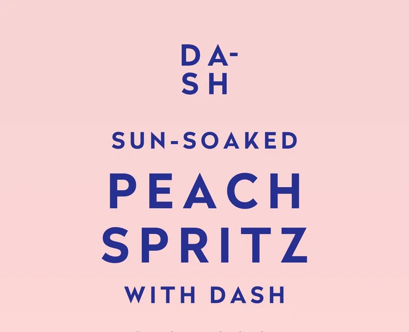 Sun-soaked peach spritz