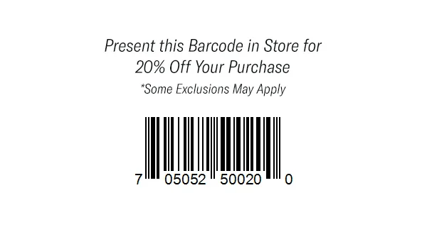 Use this Barcode in Stores