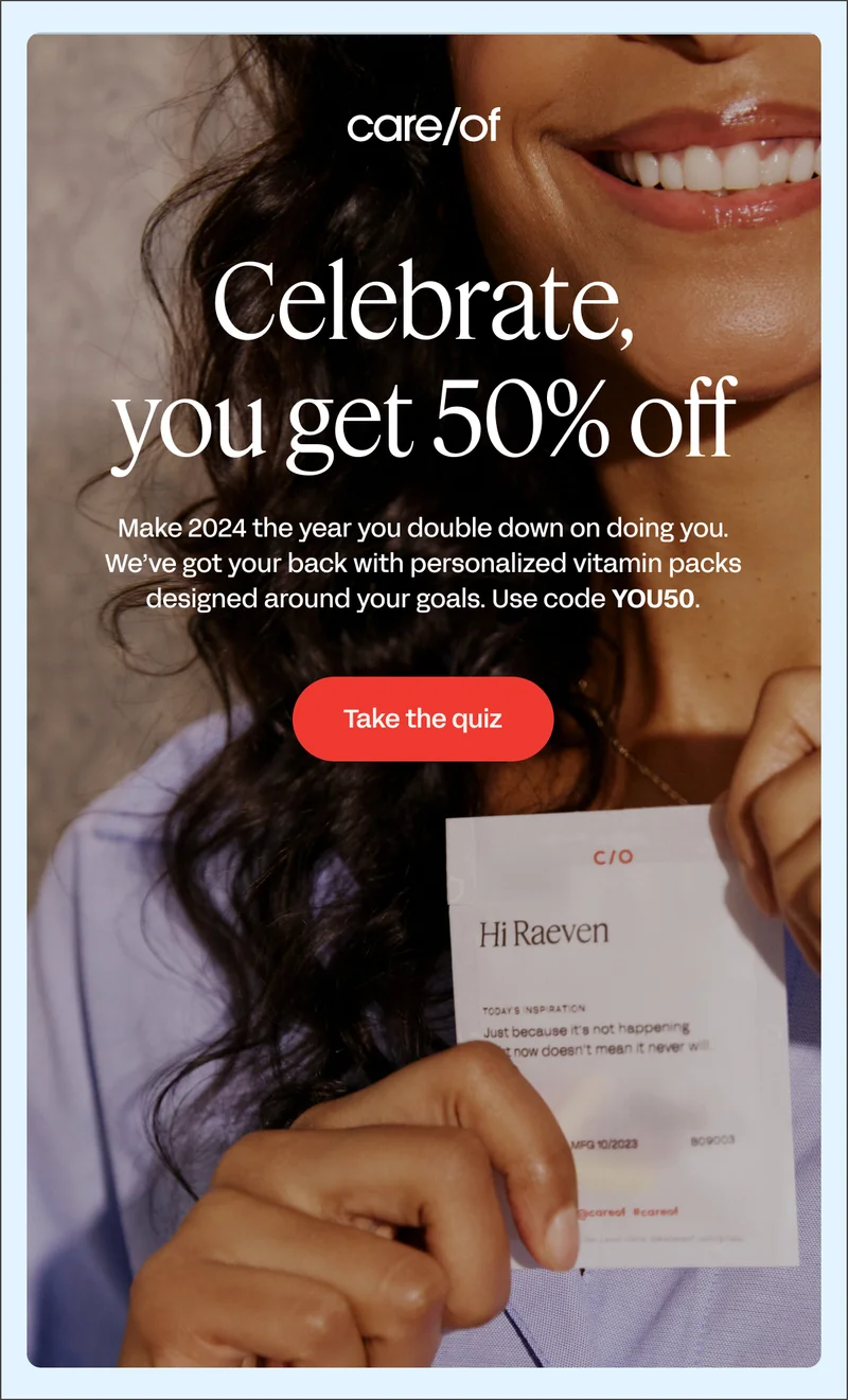 use discount code for 50% off your first order