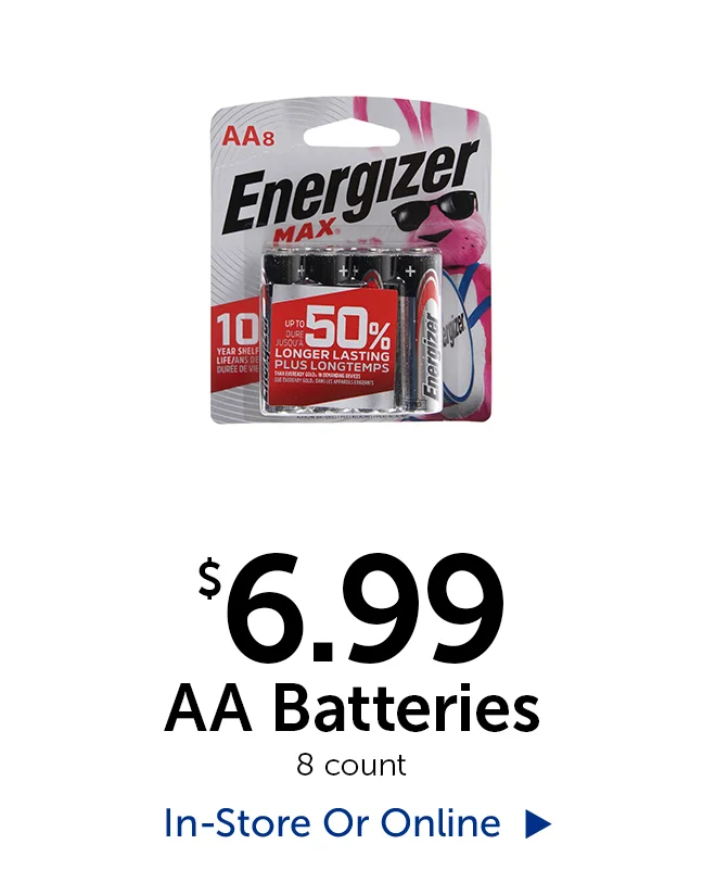$6.99 AA Batteries - 8 count