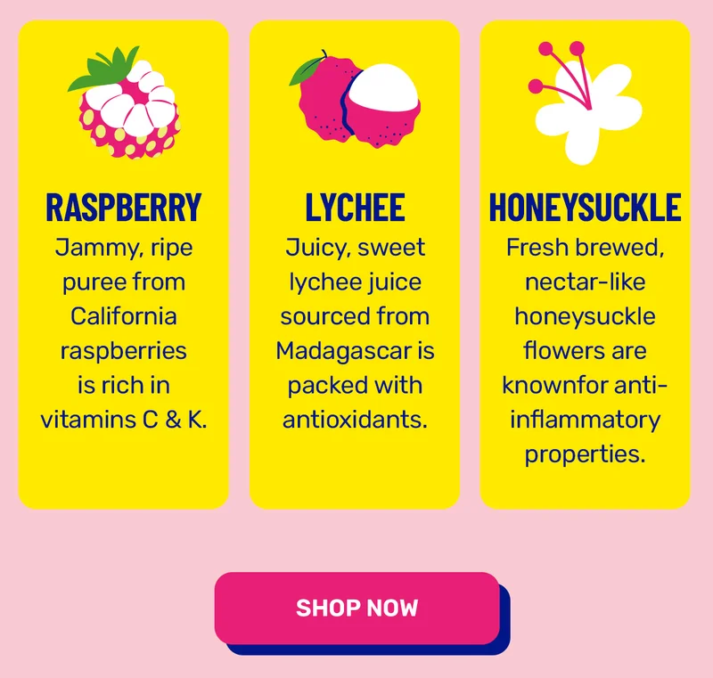 Raspberry, Lychee, Honeysuckle