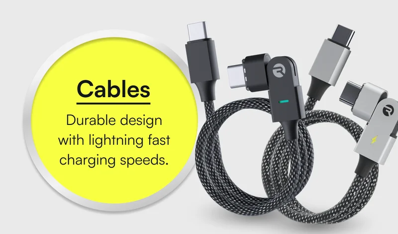Cables - Durable design with lightning fast charging speeds.
